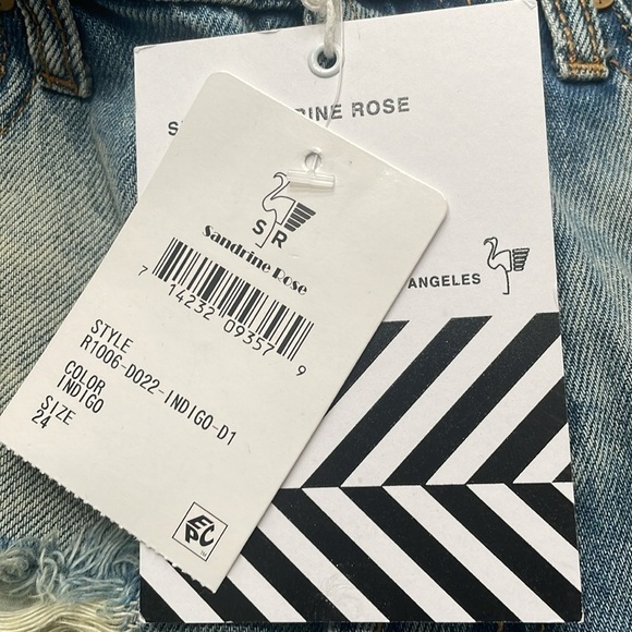 FREE PEOPLE x Sandrine Rose Butterfly Straight Leg Jeans - Picture 9 of 10